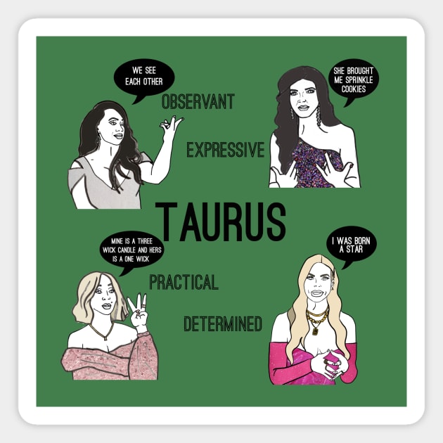 Taurus- Bravostrology series Magnet by Katsillustration